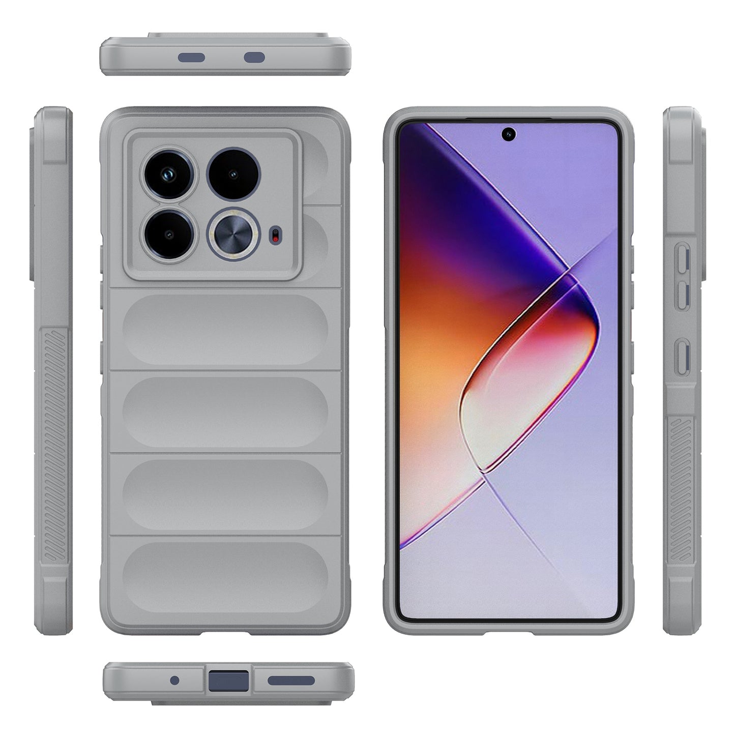 Infinix Note 40 5G India Magic Shield TPU + Flannel Phone Case: Durable, Non-toxic, Easy Access, Stylish Design