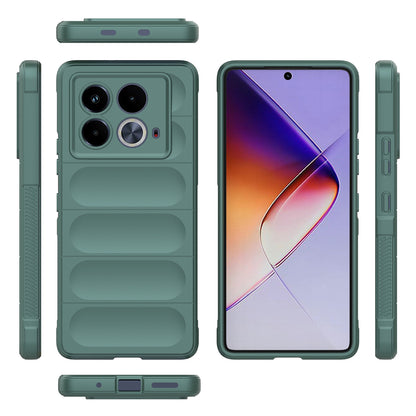 Infinix Note 40 5G India Magic Shield TPU + Flannel Phone Case: Durable, Non-toxic, Easy Access, Stylish Design
