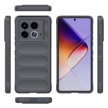 Infinix Note 40 5G India Magic Shield TPU + Flannel Phone Case: Durable, Non-toxic, Easy Access, Stylish Design