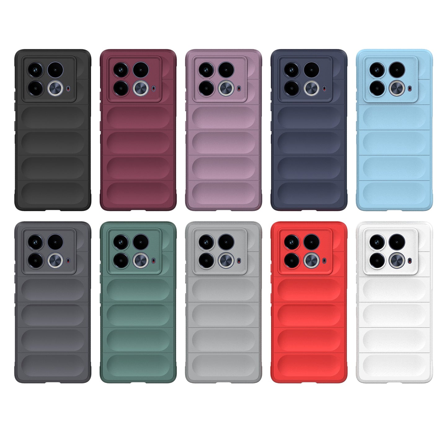 Infinix Note 40 5G India Magic Shield TPU + Flannel Phone Case: Durable, Non-toxic, Easy Access, Stylish Design
