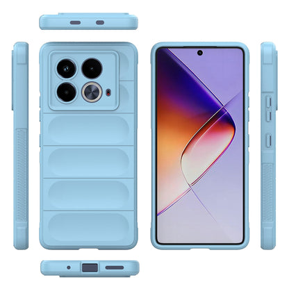 Infinix Note 40 5G India Magic Shield TPU + Flannel Phone Case: Durable, Non-toxic, Easy Access, Stylish Design