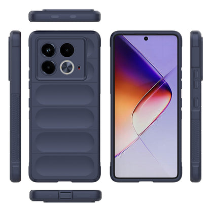 Infinix Note 40 5G India Magic Shield TPU + Flannel Phone Case: Durable, Non-toxic, Easy Access, Stylish Design