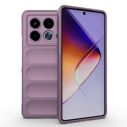 Infinix Note 40 5G India Magic Shield TPU + Flannel Phone Case: Durable, Non-toxic, Easy Access, Stylish Design
