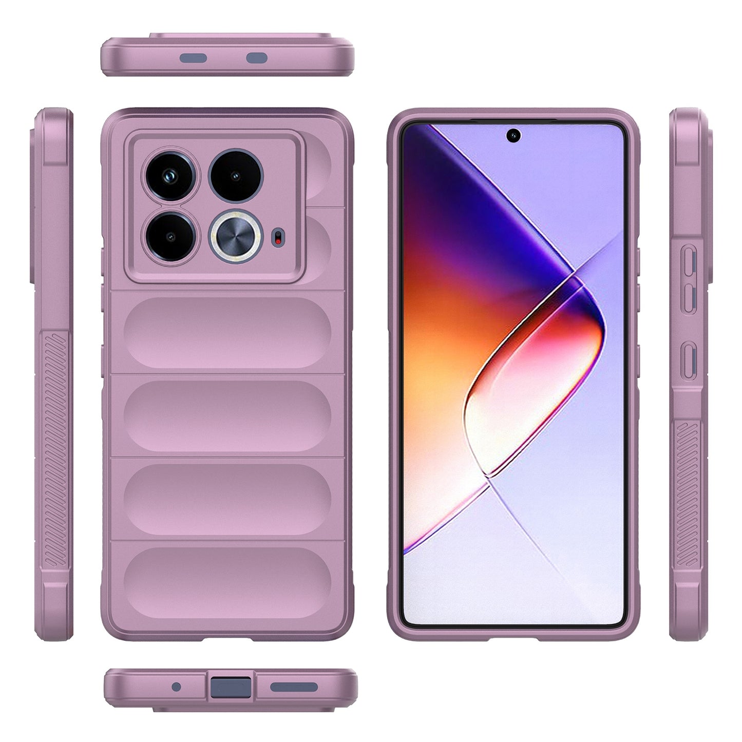 Infinix Note 40 5G India Magic Shield TPU + Flannel Phone Case: Durable, Non-toxic, Easy Access, Stylish Design