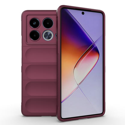 Infinix Note 40 5G India Magic Shield TPU + Flannel Phone Case: Durable, Non-toxic, Easy Access, Stylish Design