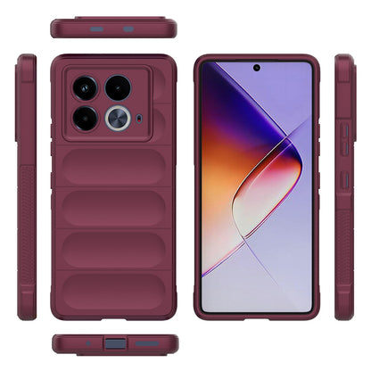 Infinix Note 40 5G India Magic Shield TPU + Flannel Phone Case: Durable, Non-toxic, Easy Access, Stylish Design