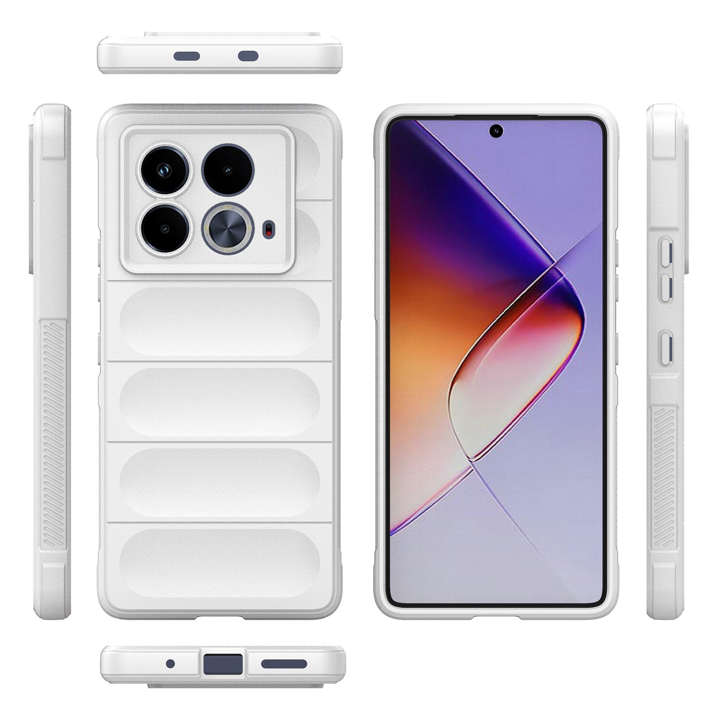 Infinix Note 40 5G India Magic Shield TPU + Flannel Phone Case: Durable, Non-toxic, Easy Access, Stylish Design