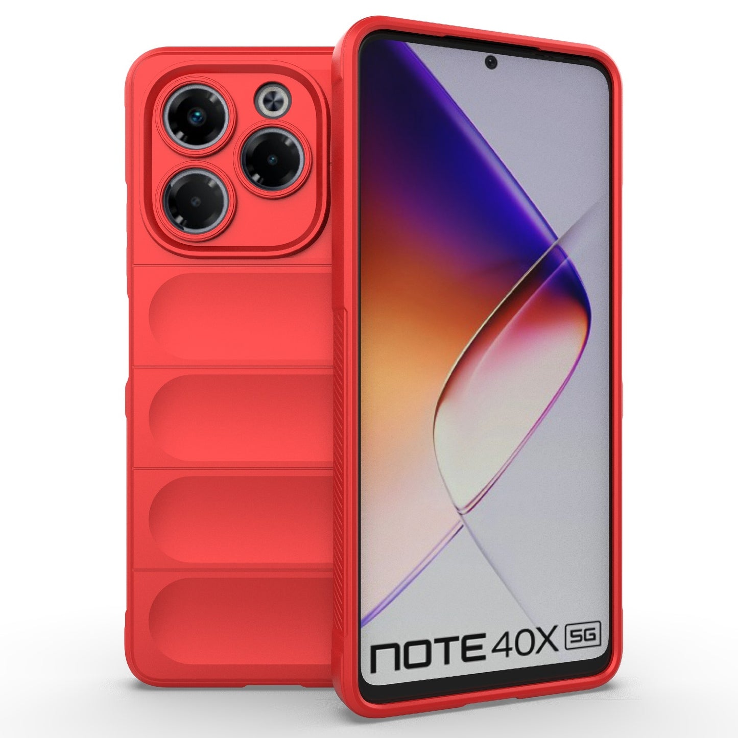 Infinix Note 40X 5G Global Magic Shield TPU + Flannel Phone Case: Durable, Non-toxic, Easy Access, Stylish Design