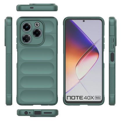 Infinix Note 40X 5G Global Magic Shield TPU + Flannel Phone Case: Durable, Non-toxic, Easy Access, Stylish Design