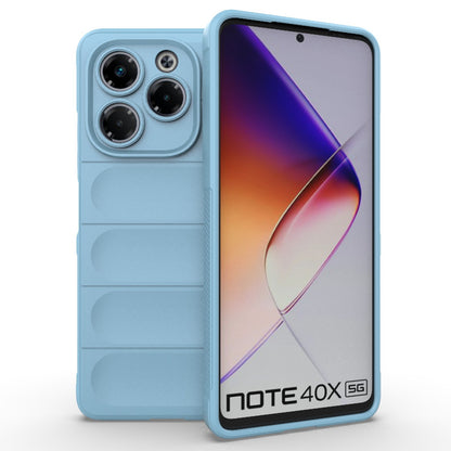 Infinix Note 40X 5G Global Magic Shield TPU + Flannel Phone Case: Durable, Non-toxic, Easy Access, Stylish Design
