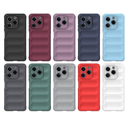 Infinix Note 40X 5G Global Magic Shield TPU + Flannel Phone Case: Durable, Non-toxic, Easy Access, Stylish Design