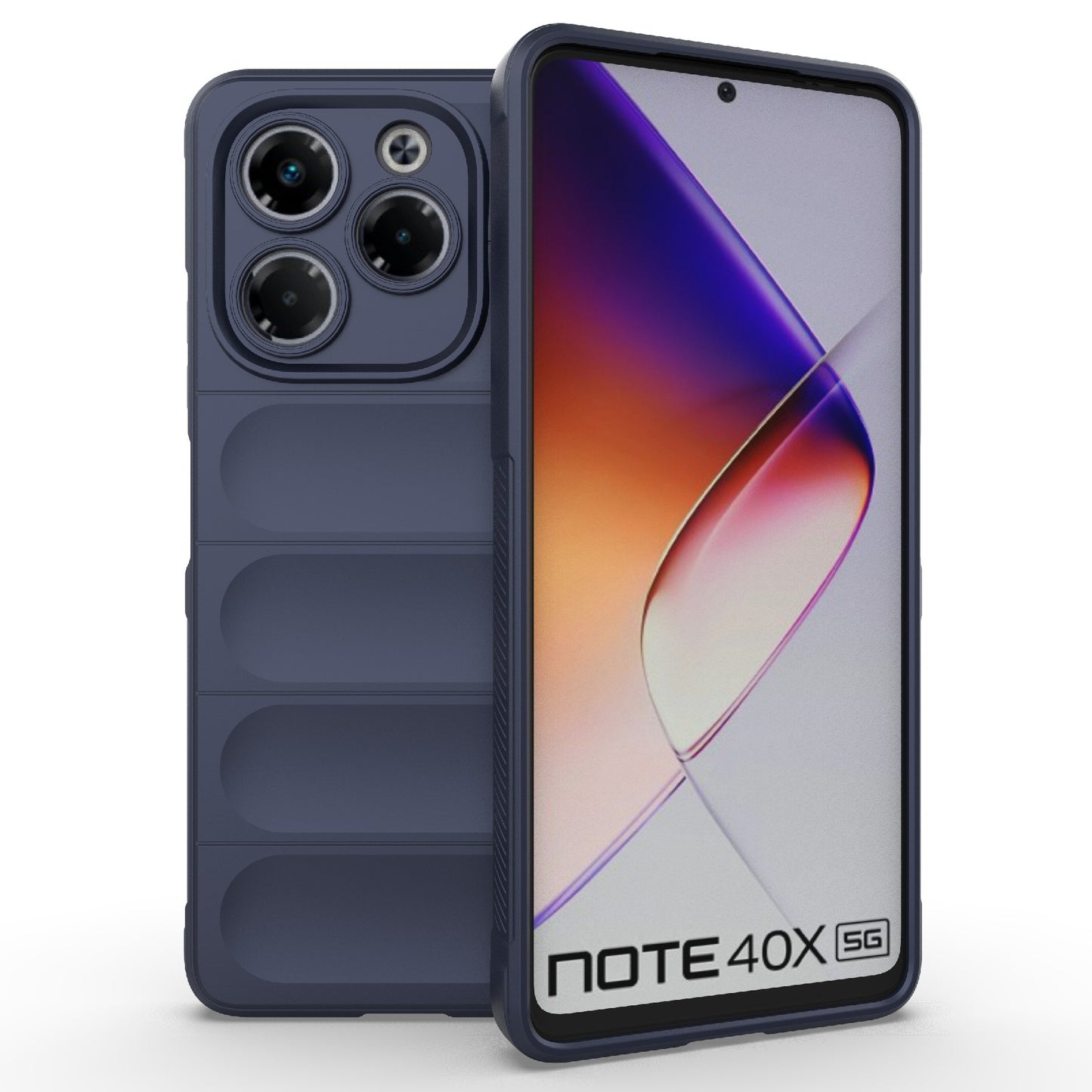 Infinix Note 40X 5G Global Magic Shield TPU + Flannel Phone Case: Durable, Non-toxic, Easy Access, Stylish Design