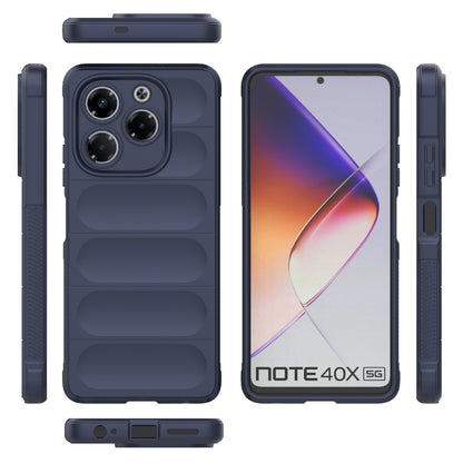 Infinix Note 40X 5G Global Magic Shield TPU + Flannel Phone Case: Durable, Non-toxic, Easy Access, Stylish Design