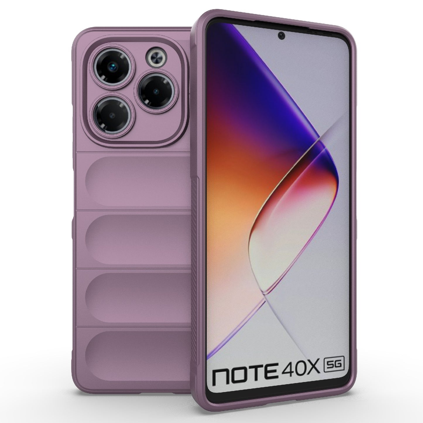 Infinix Note 40X 5G Global Magic Shield TPU + Flannel Phone Case: Durable, Non-toxic, Easy Access, Stylish Design