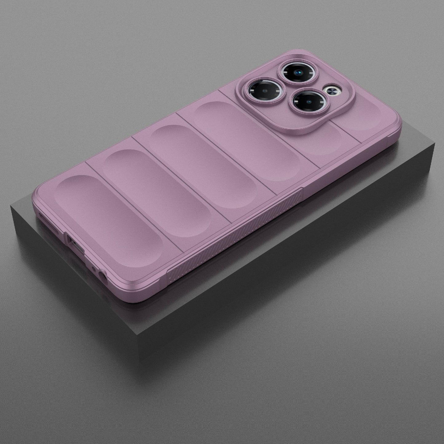 Infinix Note 40X 5G Global Magic Shield TPU + Flannel Phone Case: Durable, Non-toxic, Easy Access, Stylish Design