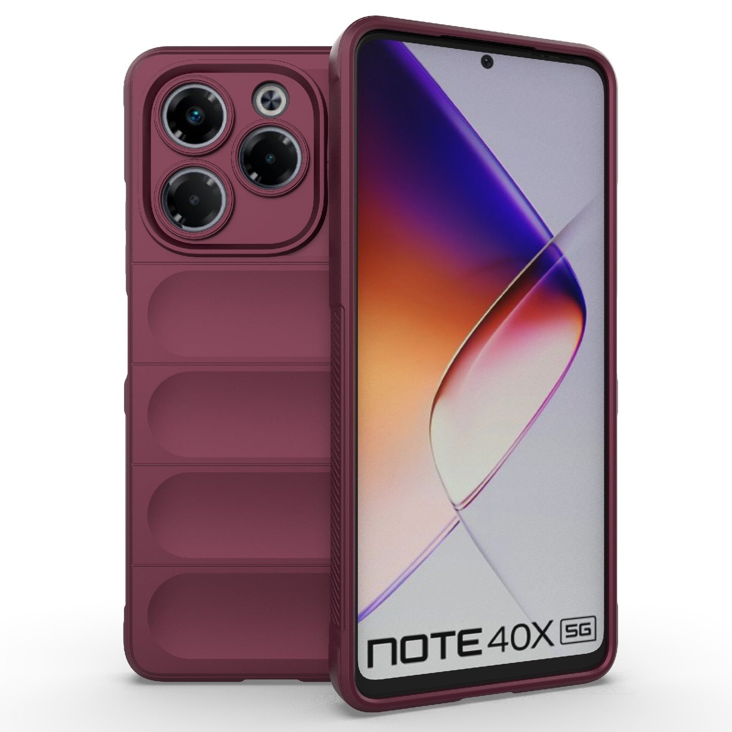 Infinix Note 40X 5G Global Magic Shield TPU + Flannel Phone Case: Durable, Non-toxic, Easy Access, Stylish Design