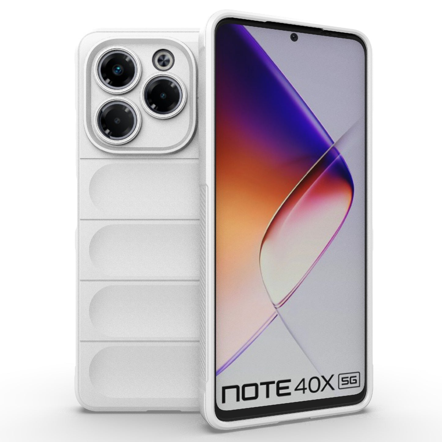 Infinix Note 40X 5G Global Magic Shield TPU + Flannel Phone Case: Durable, Non-toxic, Easy Access, Stylish Design