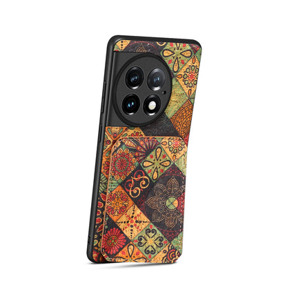 OnePlus Ace 2 Pro Dual Card Slot Holder Phone Case – Patterned Design, Scratch & Dirt Protection, Convenient Holder