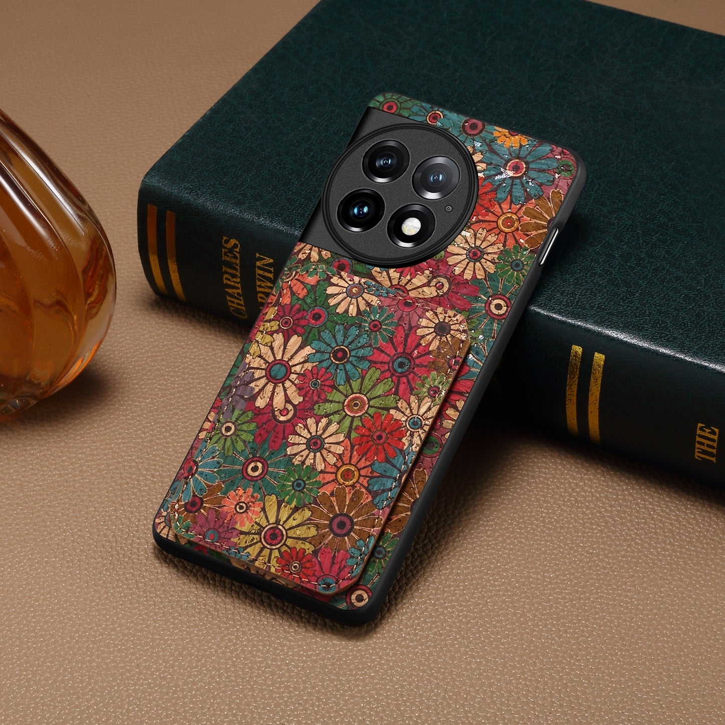 OnePlus Ace 2 Pro Dual Card Slot Holder Phone Case – Patterned Design, Scratch & Dirt Protection, Convenient Holder