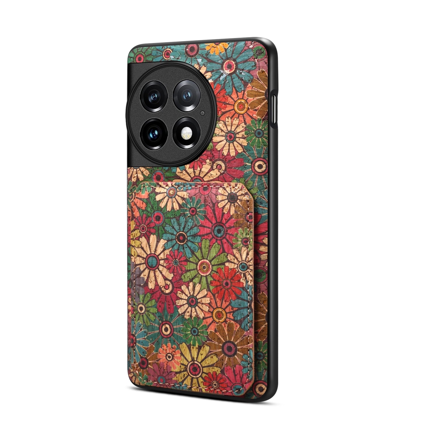 OnePlus Ace 2 Pro Dual Card Slot Holder Phone Case – Patterned Design, Scratch & Dirt Protection, Convenient Holder