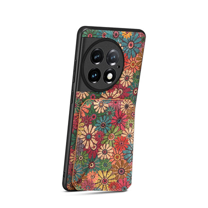 OnePlus Ace 2 Pro Dual Card Slot Holder Phone Case – Patterned Design, Scratch & Dirt Protection, Convenient Holder