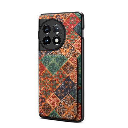 OnePlus Ace 2 Pro Dual Card Slot Holder Phone Case – Patterned Design, Scratch & Dirt Protection, Convenient Holder