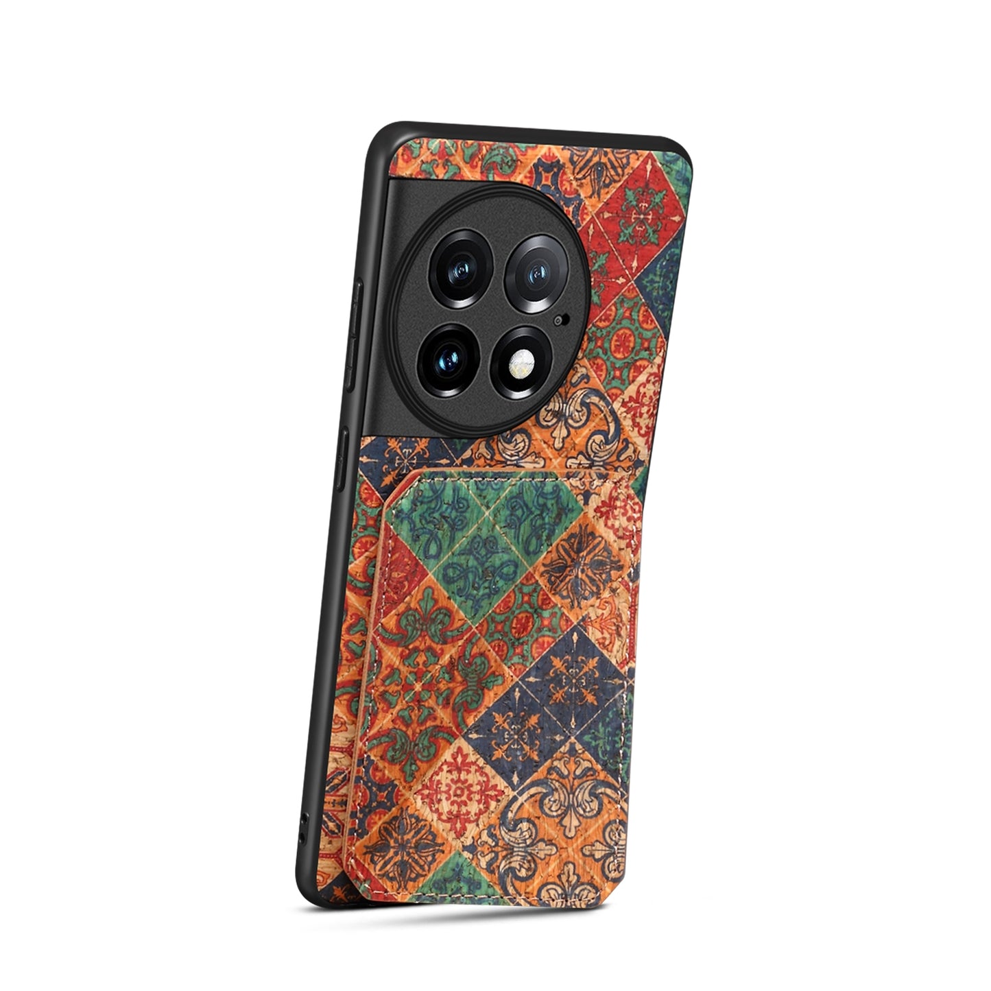 OnePlus Ace 2 Pro Dual Card Slot Holder Phone Case – Patterned Design, Scratch & Dirt Protection, Convenient Holder