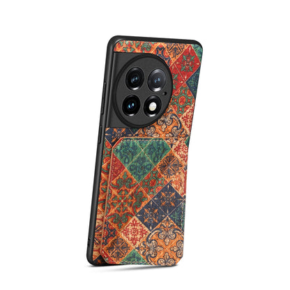 OnePlus Ace 2 Pro Dual Card Slot Holder Phone Case – Patterned Design, Scratch & Dirt Protection, Convenient Holder
