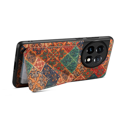OnePlus Ace 2 Pro Dual Card Slot Holder Phone Case – Patterned Design, Scratch & Dirt Protection, Convenient Holder