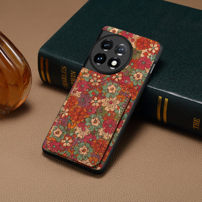OnePlus Ace 2 Pro Dual Card Slot Holder Phone Case – Patterned Design, Scratch & Dirt Protection, Convenient Holder