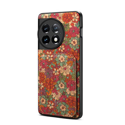 OnePlus Ace 2 Pro Dual Card Slot Holder Phone Case – Patterned Design, Scratch & Dirt Protection, Convenient Holder