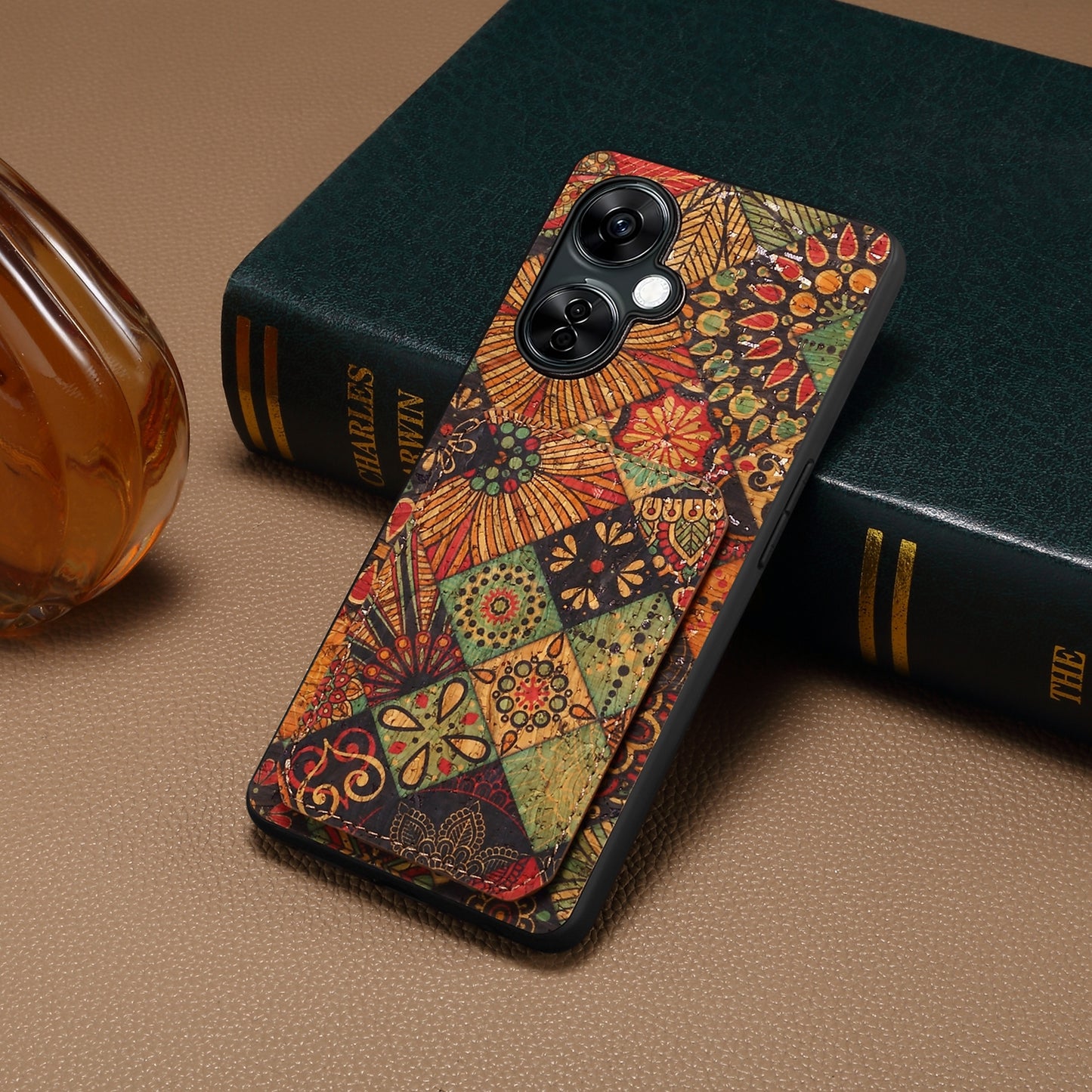OnePlus Ace 3 Dual Card Slot Holder Phone Case – Patterned Design, Scratch & Dirt Protection, Convenient Holder
