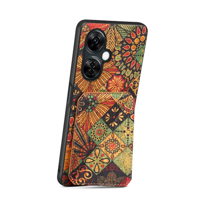 OnePlus Ace 3 Dual Card Slot Holder Phone Case – Patterned Design, Scratch & Dirt Protection, Convenient Holder