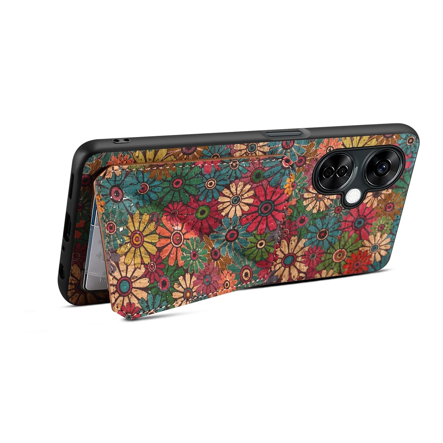 OnePlus Ace 3 Dual Card Slot Holder Phone Case – Patterned Design, Scratch & Dirt Protection, Convenient Holder