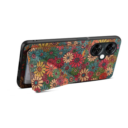 OnePlus Ace 3 Dual Card Slot Holder Phone Case – Patterned Design, Scratch & Dirt Protection, Convenient Holder