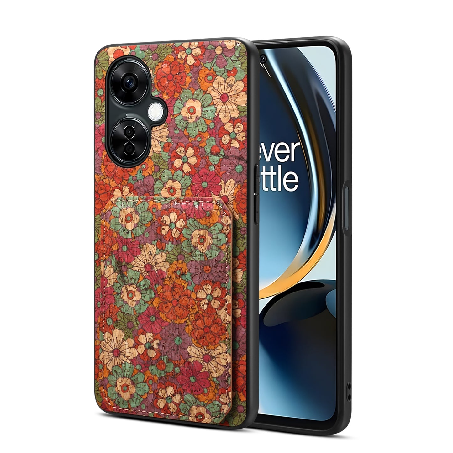 OnePlus Ace 3 Dual Card Slot Holder Phone Case – Patterned Design, Scratch & Dirt Protection, Convenient Holder