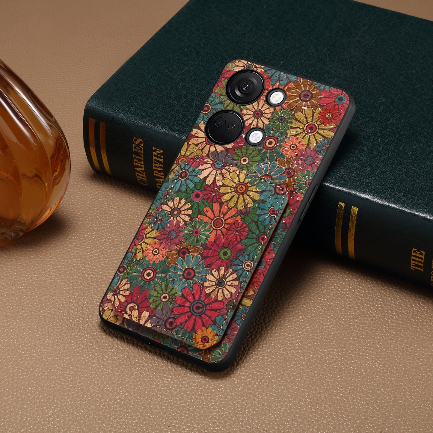 OnePlus Ace 2V Dual Card Slot Holder Phone Case – Patterned Design, Scratch & Dirt Protection, Convenient Holder