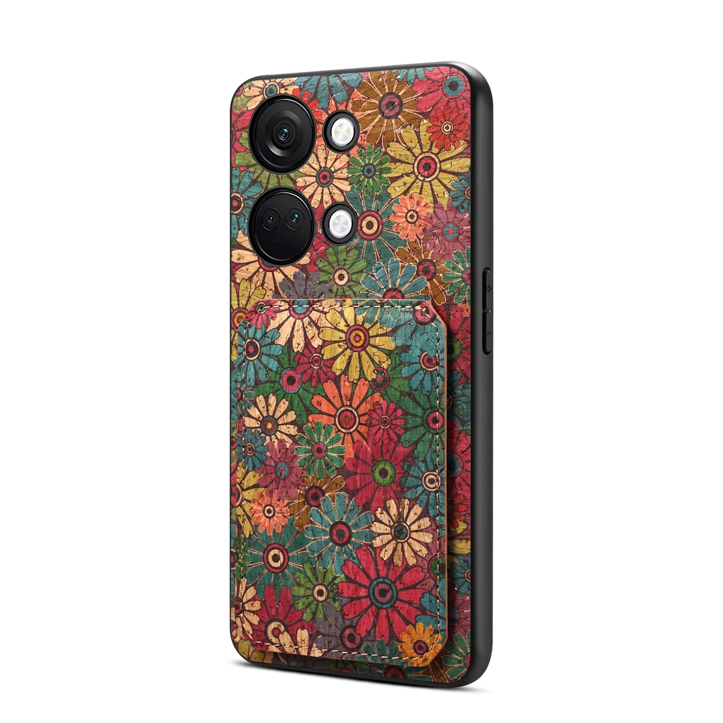 OnePlus Ace 2V Dual Card Slot Holder Phone Case – Patterned Design, Scratch & Dirt Protection, Convenient Holder