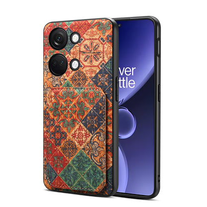 OnePlus Ace 2V Dual Card Slot Holder Phone Case – Patterned Design, Scratch & Dirt Protection, Convenient Holder