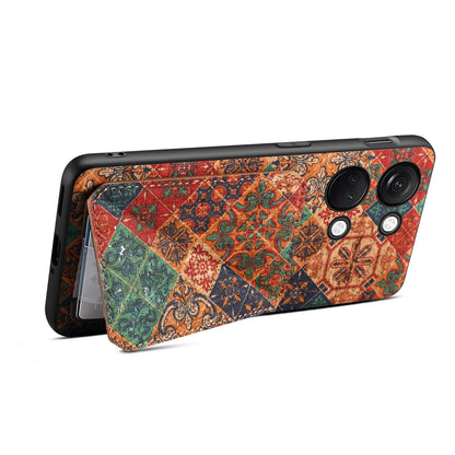 OnePlus Ace 2V Dual Card Slot Holder Phone Case – Patterned Design, Scratch & Dirt Protection, Convenient Holder