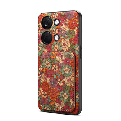 OnePlus Ace 2V Dual Card Slot Holder Phone Case – Patterned Design, Scratch & Dirt Protection, Convenient Holder