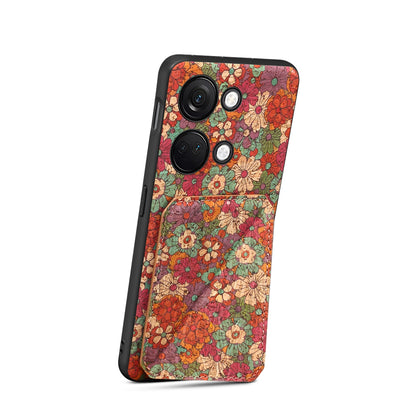 OnePlus Ace 2V Dual Card Slot Holder Phone Case – Patterned Design, Scratch & Dirt Protection, Convenient Holder