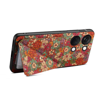 OnePlus Ace 2V Dual Card Slot Holder Phone Case – Patterned Design, Scratch & Dirt Protection, Convenient Holder