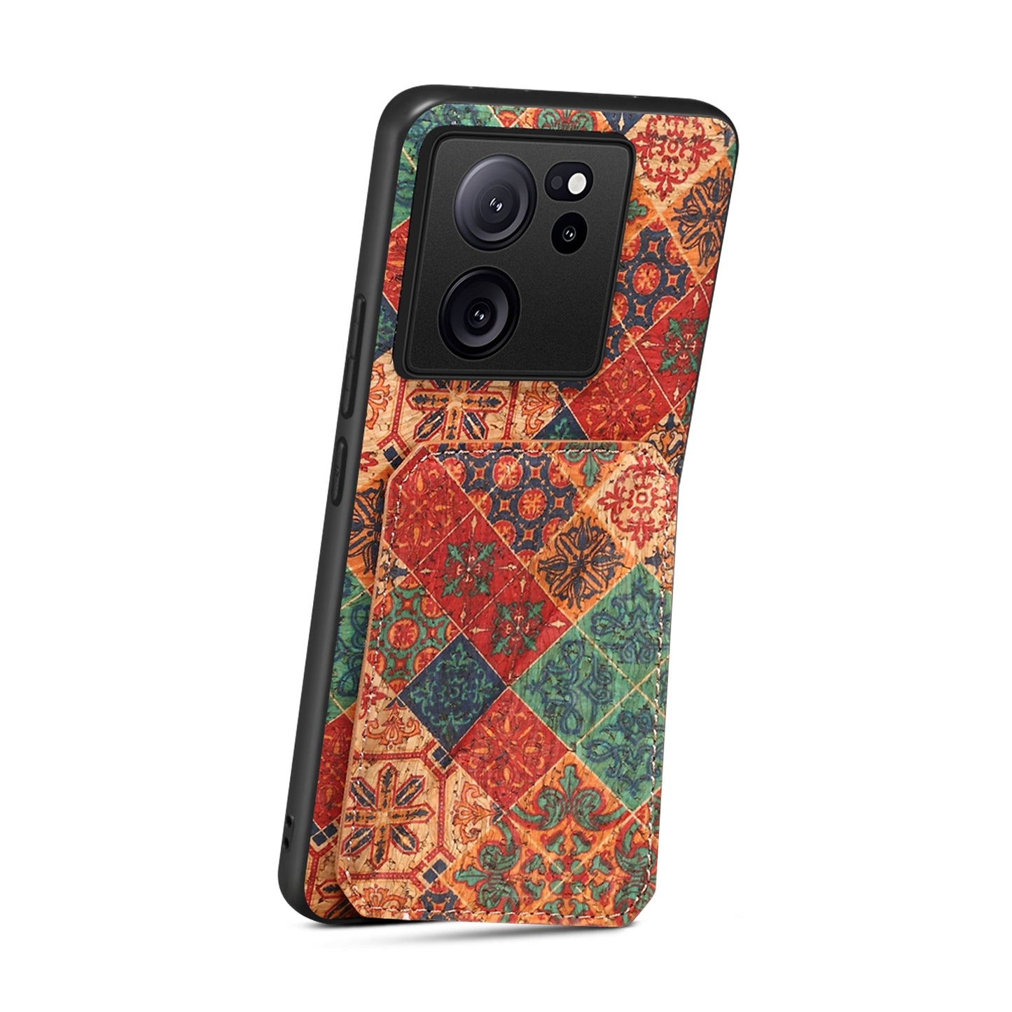 Xiaomi Redmi K60 Ultra Dual Card Slot Holder Phone Case – Patterned Design, Scratch & Dirt Protection, Convenient Holder