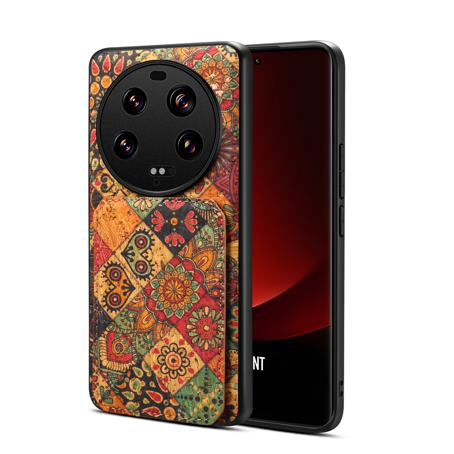 Xiaomi 13 Ultra Dual Card Slot Holder Phone Case – Patterned Design, Scratch & Dirt Protection, Convenient Holder