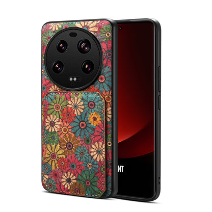 Xiaomi 13 Ultra Dual Card Slot Holder Phone Case – Patterned Design, Scratch & Dirt Protection, Convenient Holder