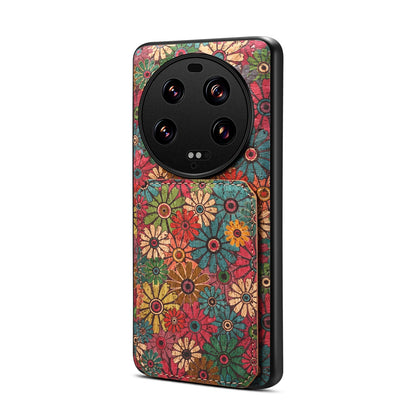 Xiaomi 13 Ultra Dual Card Slot Holder Phone Case – Patterned Design, Scratch & Dirt Protection, Convenient Holder