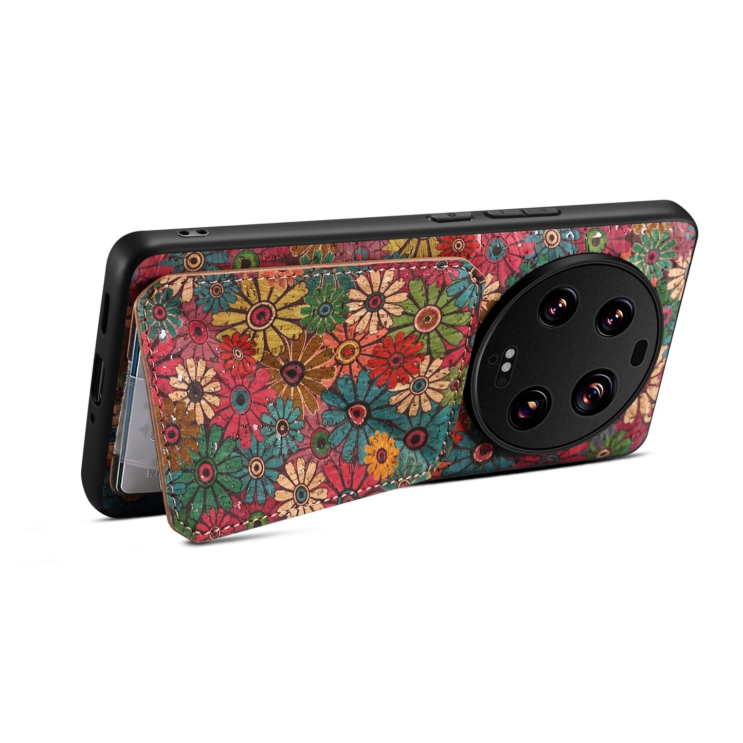 Xiaomi 13 Ultra Dual Card Slot Holder Phone Case – Patterned Design, Scratch & Dirt Protection, Convenient Holder