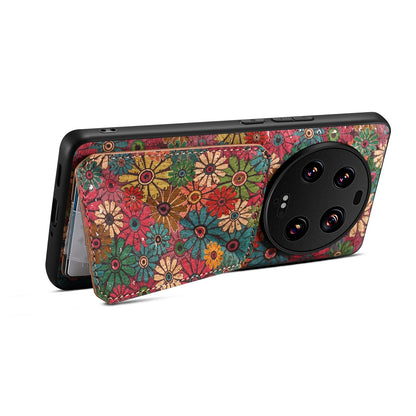 Xiaomi 13 Ultra Dual Card Slot Holder Phone Case – Patterned Design, Scratch & Dirt Protection, Convenient Holder