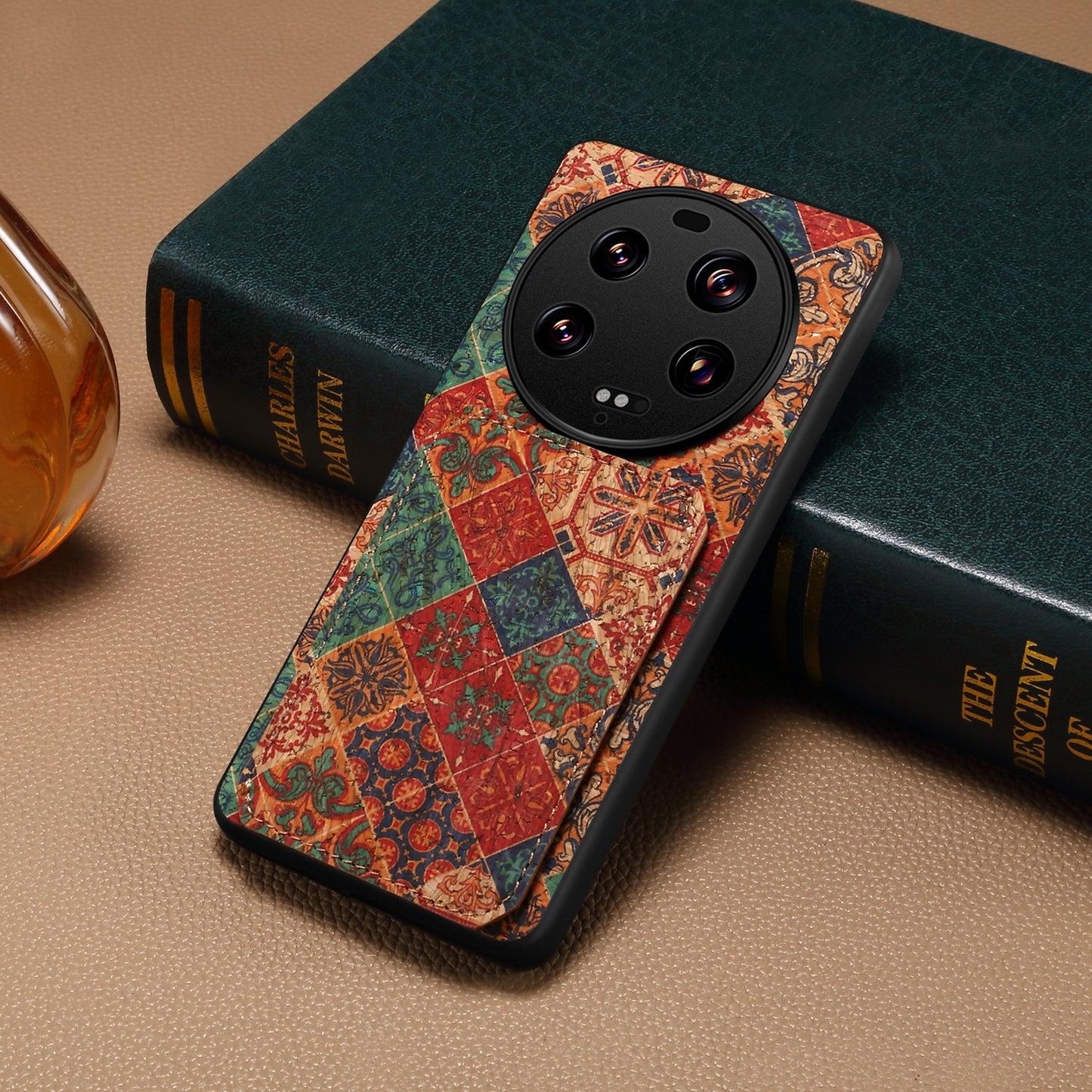 Xiaomi 13 Ultra Dual Card Slot Holder Phone Case – Patterned Design, Scratch & Dirt Protection, Convenient Holder